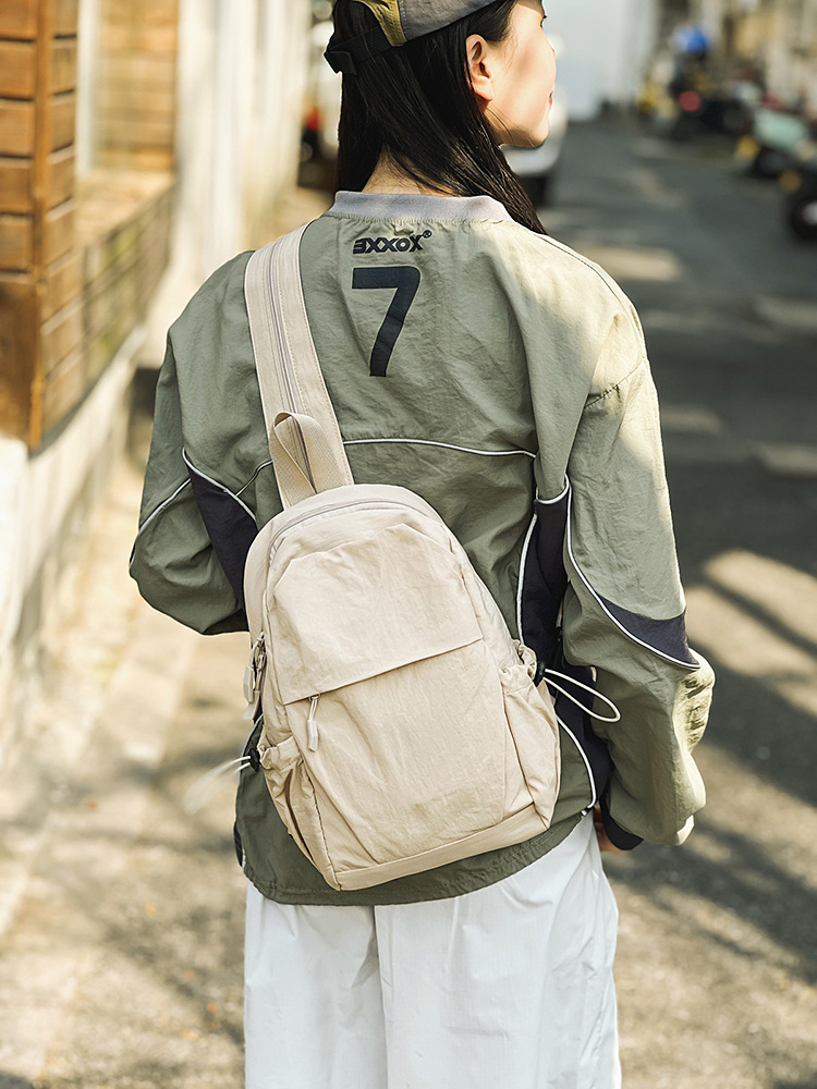 Bolso bandolera multifuncional de un solo hombro, bolso de pecho unisex, bolso informal para ciclismo y senderismo, mochila pequeña de moda para deportes al aire libre