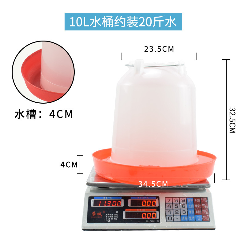Fregadero de pollo botella de agua potable cubo dispensador de agua potable de pollo alimentador de agua automático hervidor de alimentación de pollo suministros de equipos de cría de pollos