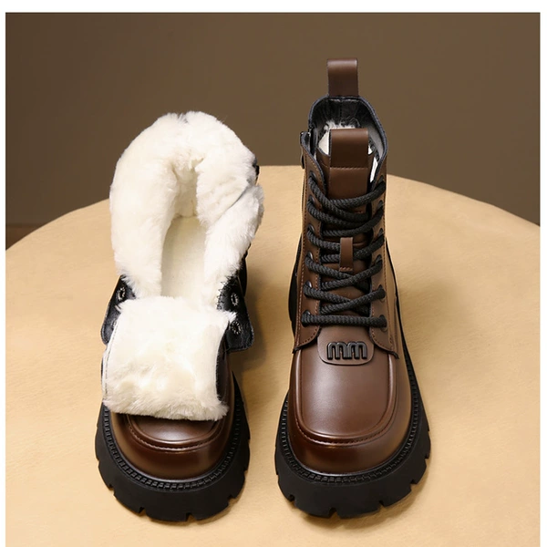 Brown plush cotton