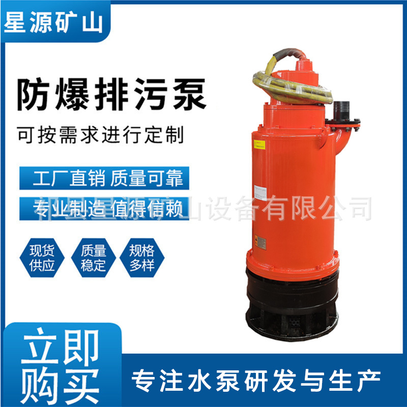 厂家直供 矿用防爆潜水污水泵  BQS60-80-30KW矿用隔爆型潜水排沙