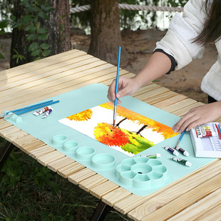 Silicone oil painting mat palette painting art drawing board graffiti hand-washed Children DIY painting graffiti Mat