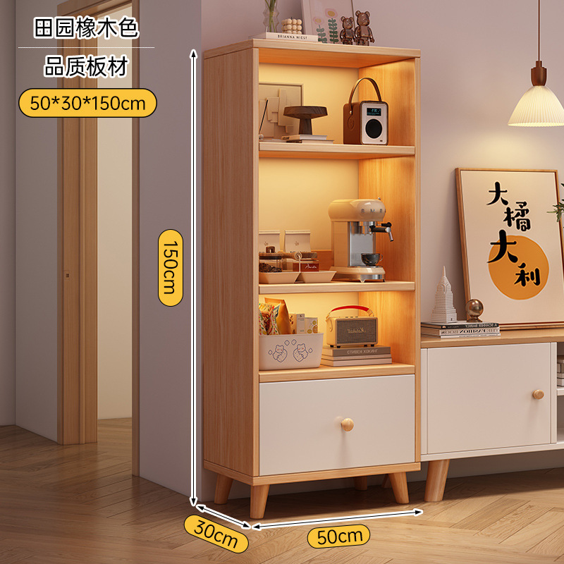 本棚の棚の木の脚の家庭用ロッカーの展示棚の寝室の客間の多層は壁に寄りかかって床にある本棚を収納します。|undefined