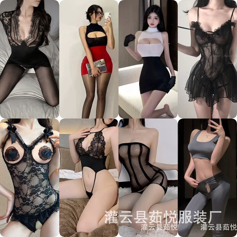 Collection of Sexy Lingerie Styles, Pure Desire Role-Playing Uniform Sets, Sexy and Fun Qqny Teasing Pajamas for Flirting