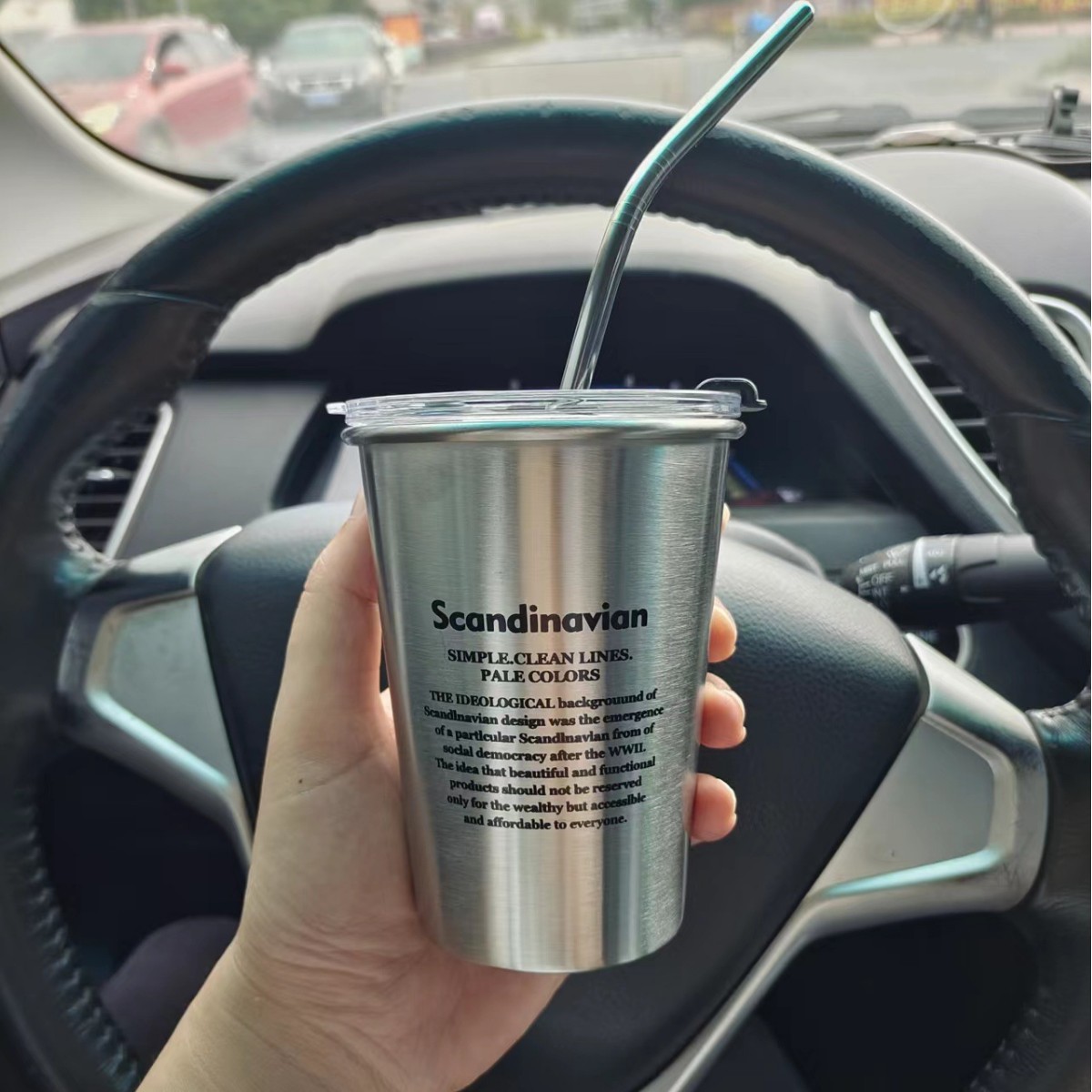 350ml 포스터 + 뚜껑 + 빨대