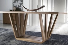 loft現代創意個性實木工作台設計師造型簡約純辦公會議桌輕奢餐桌