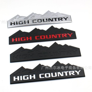 Suitable for Chevrolet HIGH COUNTRY modification labeling tail box logo door logo silverado logo