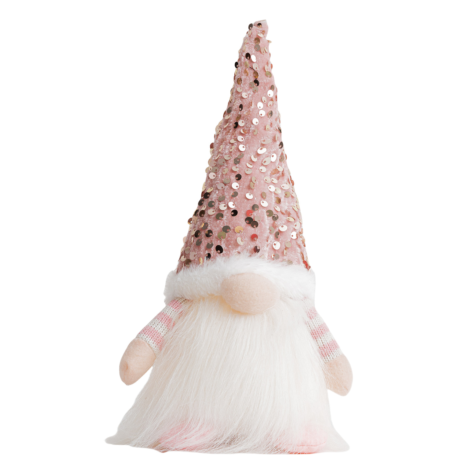 Navidad transfronteriza muñeca sin rostro decoración gorra de sequillas puede brillar adornos encantadores enanos Rudolf