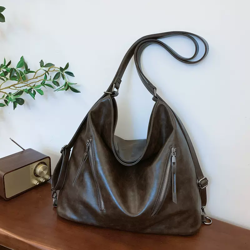 跨境女包韩版小众双肩包女2025新款时尚大容量单肩包通勤Bags批发