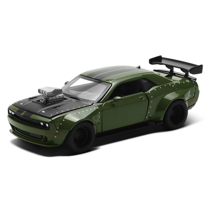 CCA genuino 1:36 Dodge Challenger coche modificado modelo de coche de aleación modelo de montaje juguete educativo recomendación transfronteriza
