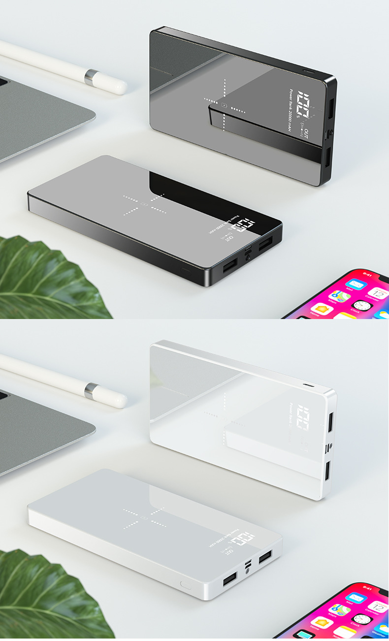 20000mAh Yüksek Kapasiteli Güç Bankası PD22.5W Hızlı Şarj 15W Kablosuz Hızlı Şarj Telefon Taşınabilir Güç Kaynağı Ultra İnce