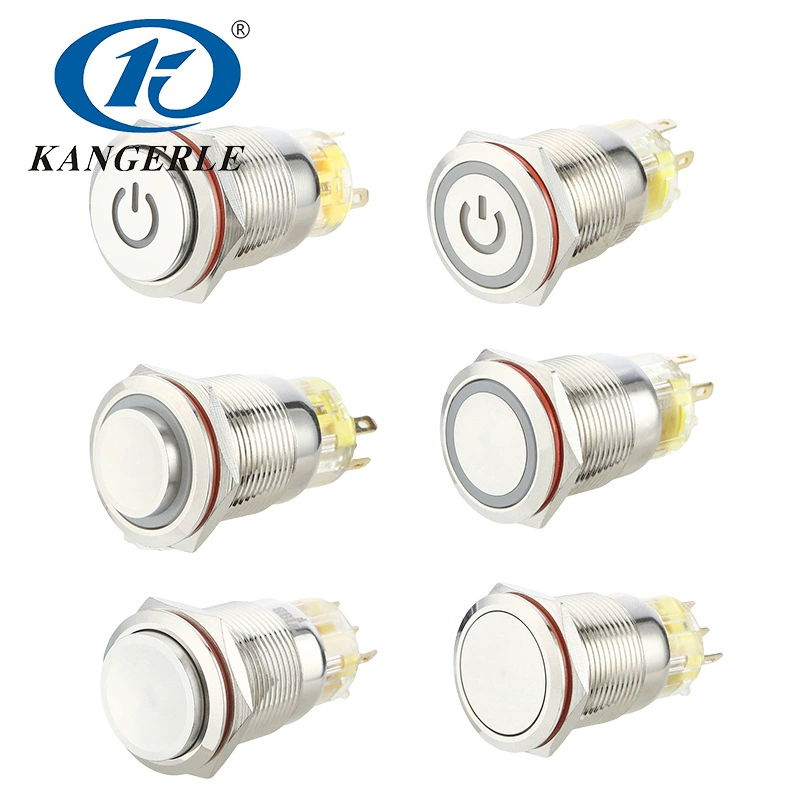 Водонепроницаемая светодиодная кнопка для модификации автомобиля с легким металлическим кнопочным переключателем, самосбрасывающийся самоблокирующийся кнопочный переключатель, разъем