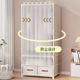 Simple Wardrobe Household Bedroom Multi-layer Cloth Wardrobe with Drawer for Rental Room Japanese-style Storage Cabinet Large Capacity Hanging Wardrobe