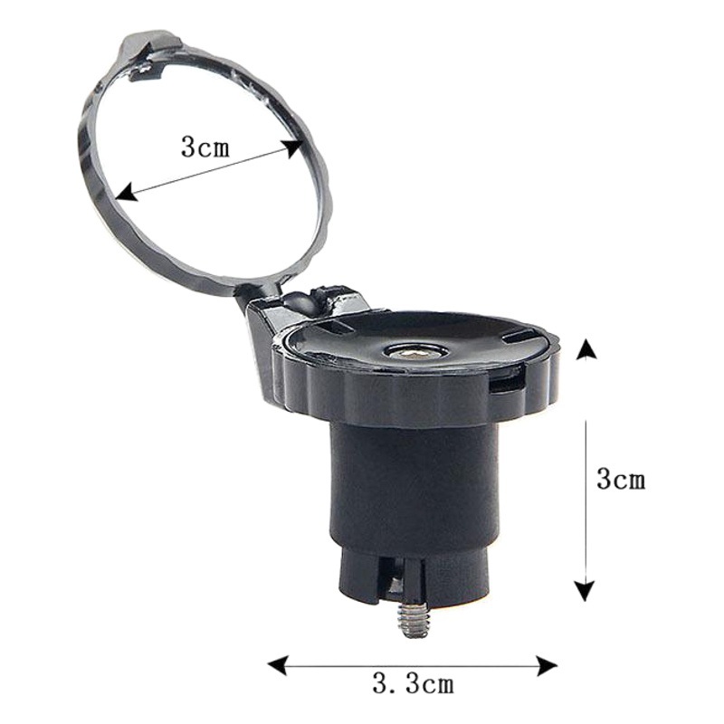 Mango de bicicleta enchufe espejo retrovisor accesorios de equitación bicicleta de carretera mango especial enchufe con reflector de luz plegable espejo de seguridad