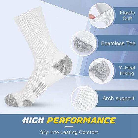 Cross-border large size foreign trade men's cotton socks wholesale basketball sports tube socks spring and summer men's black and white long tube socks