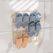 厂家直供金属材质收纳门口换洗衣房浴室卫生间鞋架壁挂款鞋柜