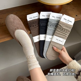 运动休闲棉袜;堆堆袜;美腿袜压力袜
