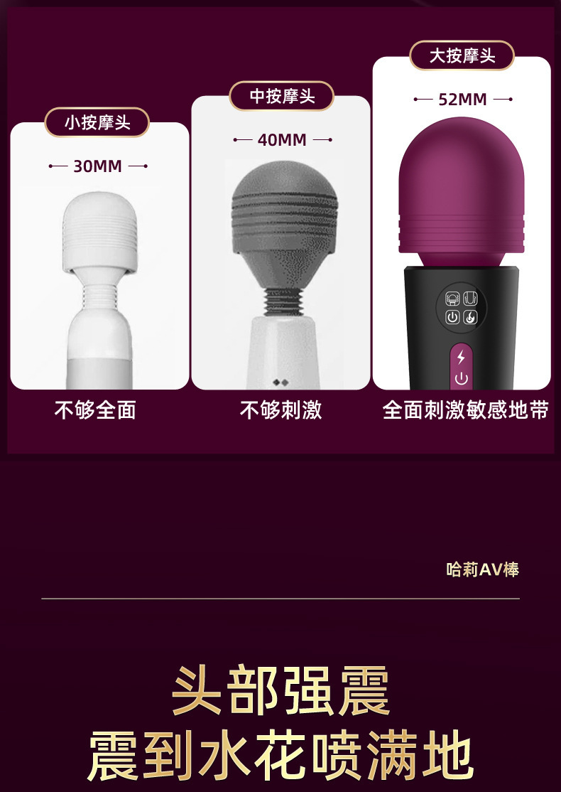 Harley Dual-Head Heating Vibrator with LCD Display, 10 Vibration Modes, USB Rechargeable — detail image 11