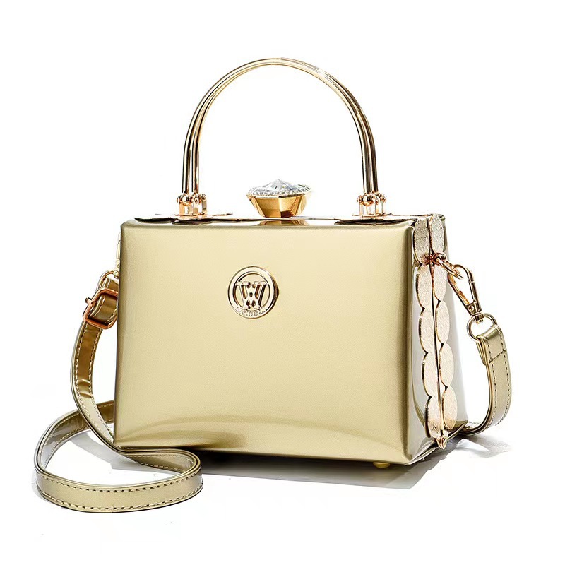Bolsos de Mujer Taizhou, Brillantes, Tipo Piel, Elegantes, Multifuncionales, Bandolera de Noche, Bolso de Mano Portátil, Bolso de Hombro