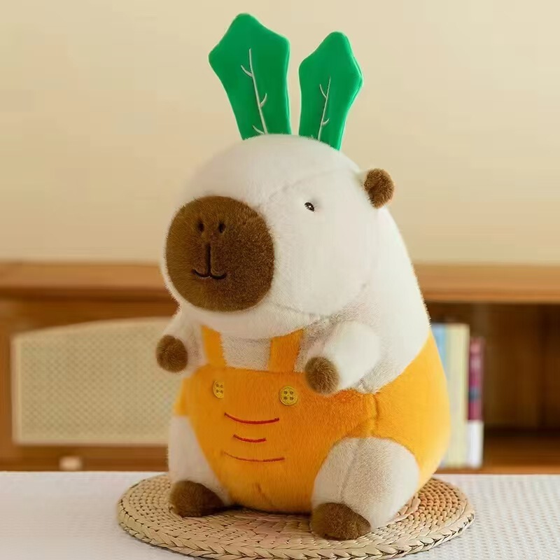 New Capybara Capybara Plush Toy Doll Internet Celebrity Maillard Capybara Wholesale Doll Keychain