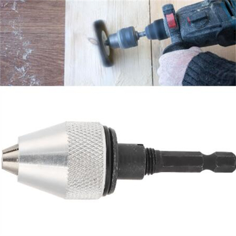 六角柄三爪夹头 0.5-6.5mm 迷你麻花钻转换夹头 电磨机夹头