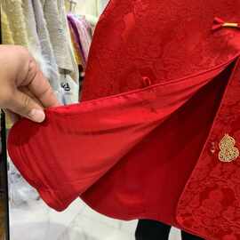 红色复古无袖新中式立领葫芦印花马甲女2026早春季新款高级感马夹