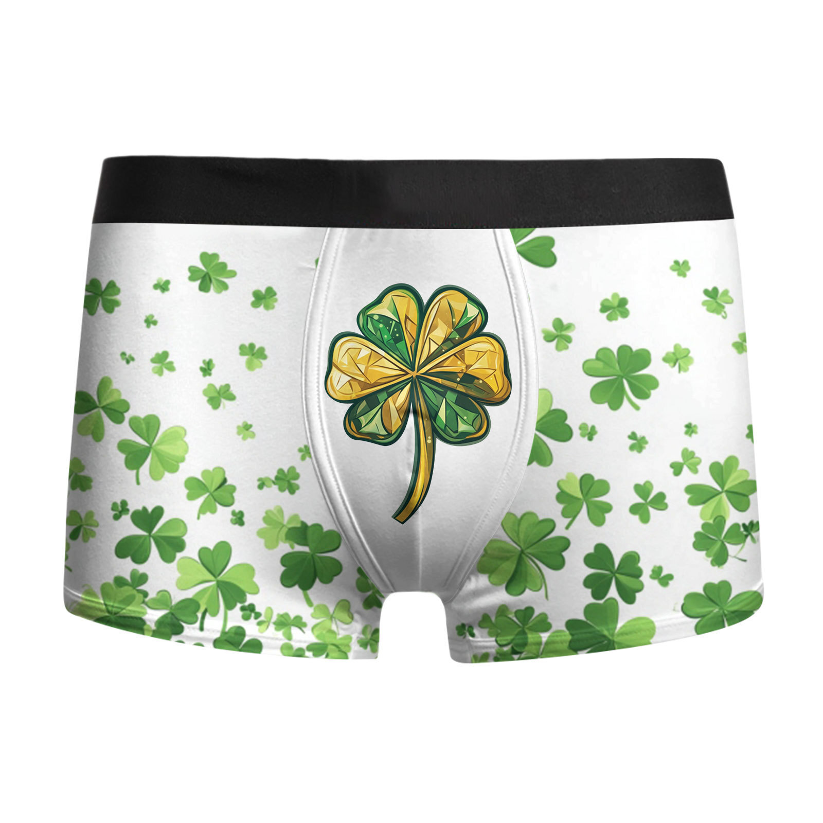 Ropa interior para hombre St. Pa Day, pantalones cuadrangulares para hombre, calzoncillos bóxer de cintura media de gran tamaño transpirables, estampado 3D MP01