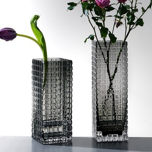 Креативное квадратное прозрачное глянцевое современное и минималистичное украшение для гостиной, легкий роскошный стиль