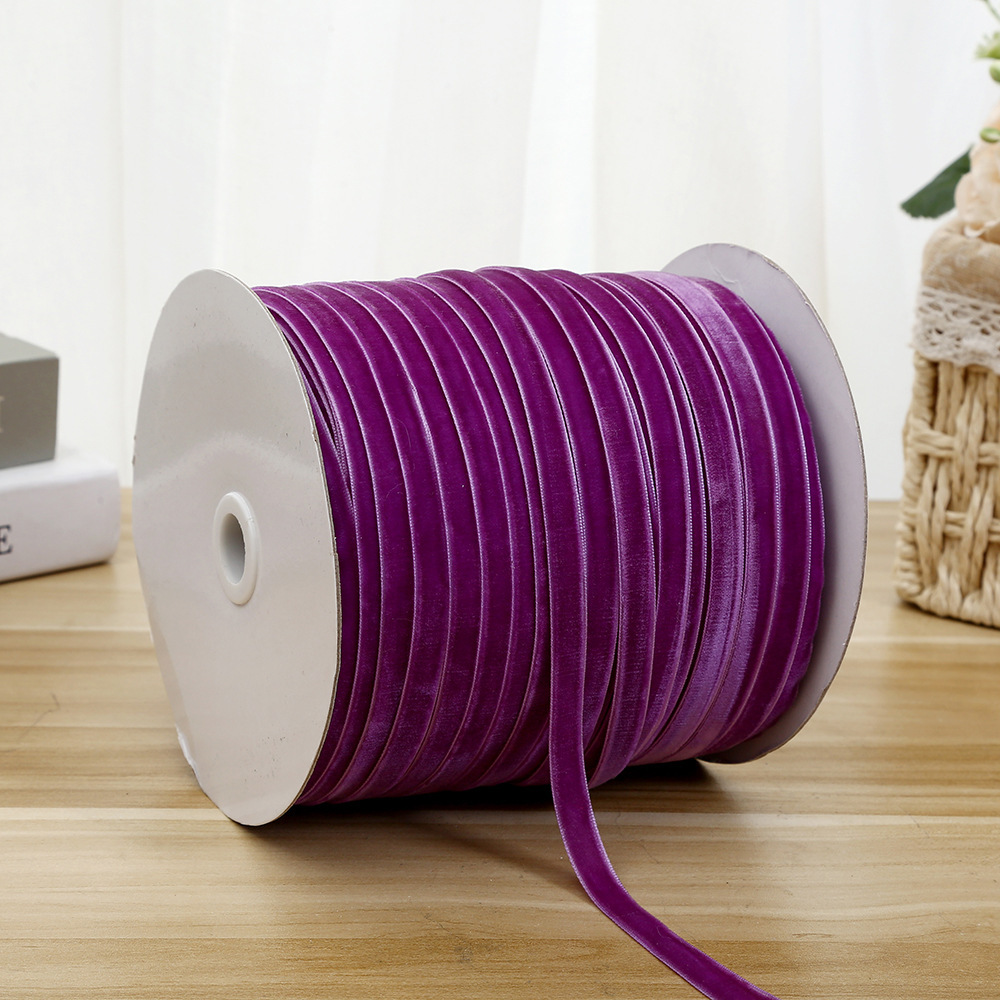 1cm cinturón de terciopelo colorido DIY hecho a mano arco accesorios para el cabello flocado cinturón ropa interior decoración accesorios cinturón de terciopelo