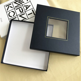 Silk scarf gift box box box Xizang blue window box handkerchief box square wholesale in stock direct sales