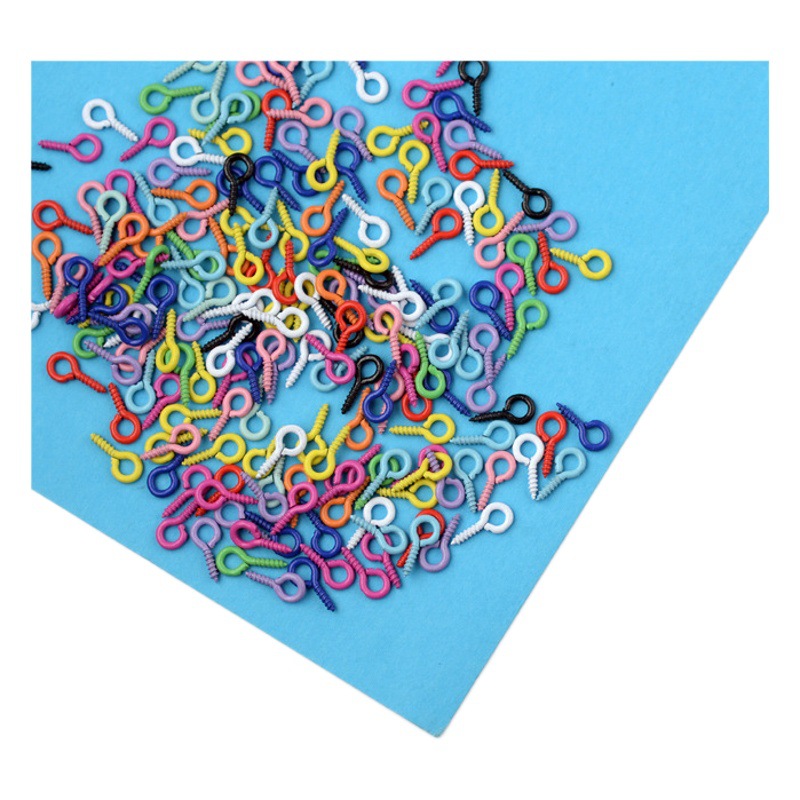 Pintura de metal cuerno de oveja color de uñas pintura cuerno de oveja tornillo de uñas color oveja ojo uñas bricolaje accesorios de joyería al por mayor