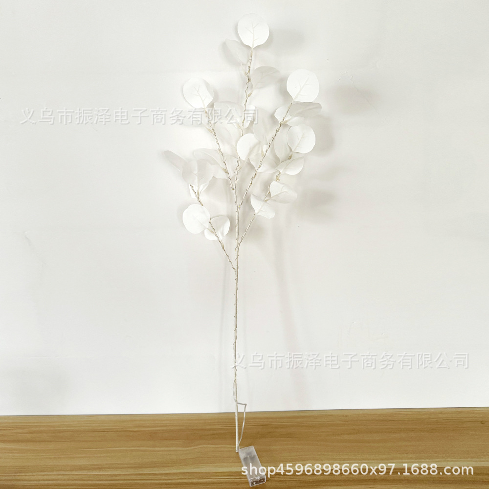 사과 잎 흰색(배터리는 포함되어 있지 않음)