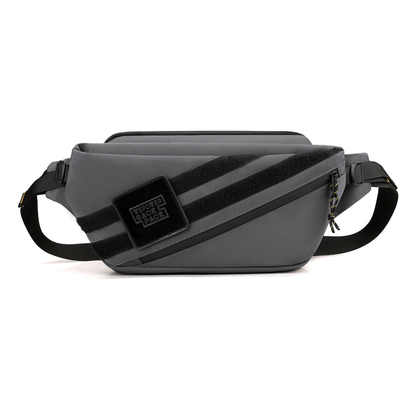 Venta al por mayor transfronteriza 2024 nuevo estilo al aire libre bolso de pecho de nailon ligero para hombres bolso diagonal anti-salpicaduras bolso de hombro de moda marea