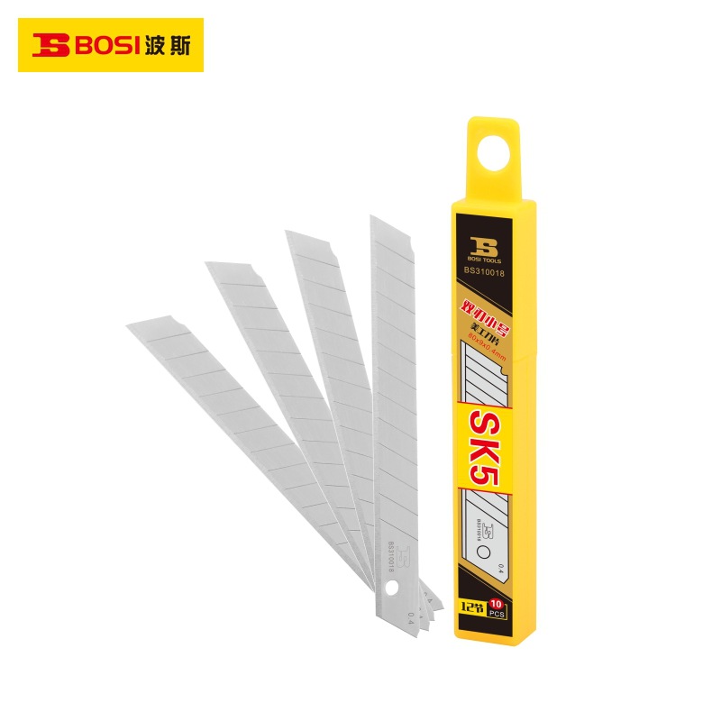 波斯SK5钢9mm双刃小号美工刀片墙纸刀片裁纸刀片12节BS310018
