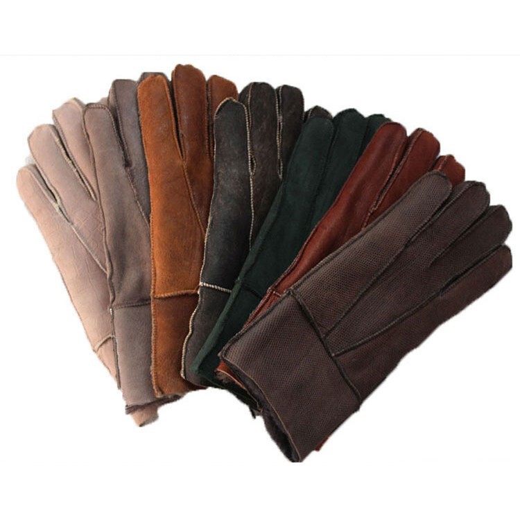 Fur Integrated Gloves, Goatskin Wool Outdoor Cycling Gloves, Men's and Women's Thickeneded Winter Finger Gloves in Stock Fur Integrated Gloves, Goatskin Wool Outdoor Cycling Gloves, Men's and Women's Thickeneded Winter Finger Gloves in Stock