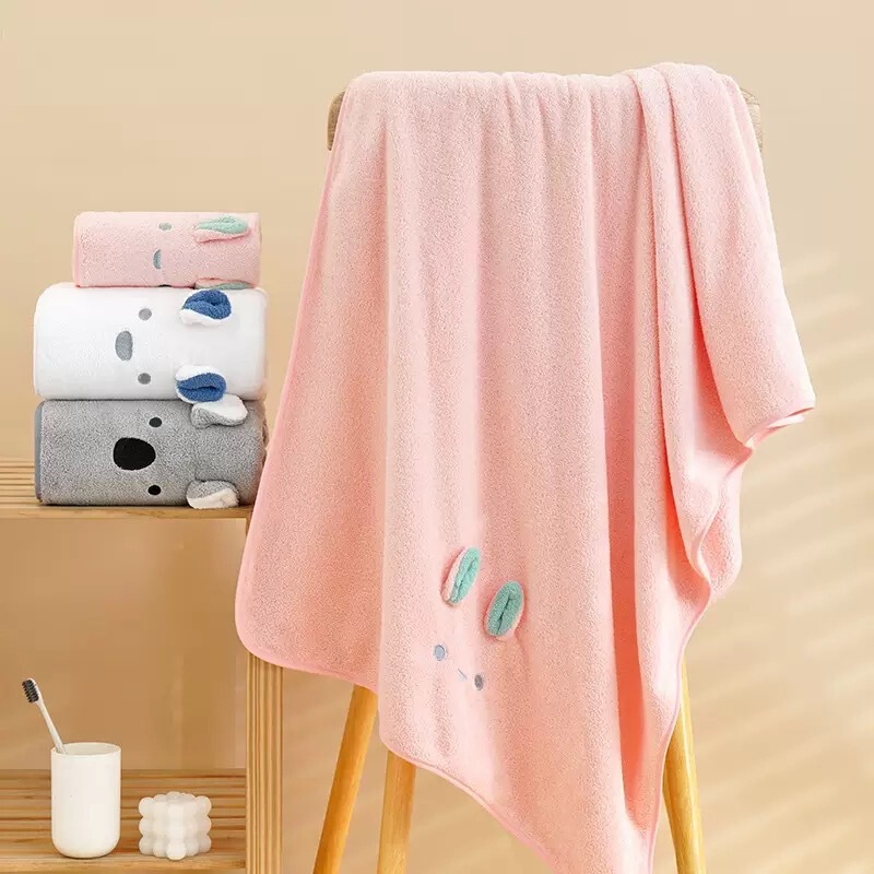 Cartoon Koala Towel, Bath Towel, Hair Drying Cap, Thickened and Enlarged, Quick-Drying Coral Fleece Bath Towel, Face Towel, Head Wrap Cartoon Koala Towel, Bath Towel, Hair Drying Cap, Thickened and Enlarged, Quick-Drying Coral Fleece Bath Towel, Face Towel, Head Wrap