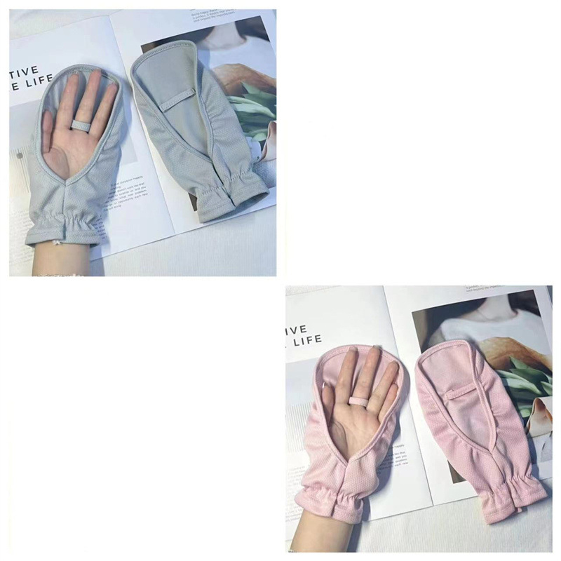 헤이즈 블루 + 핑크 (2쌍) 자외선 차단 장갑