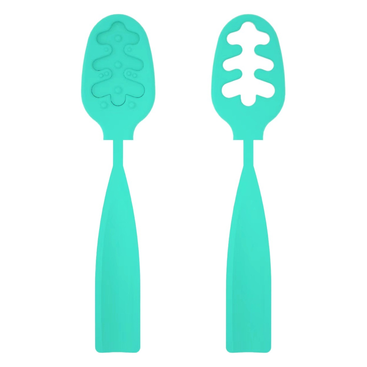 Toukie-cuchara pequeña y traviesa para suplemento de alimentos para bebés, puré de bebé, cuchara de cereales de arroz, juego de cucharas de doble uso