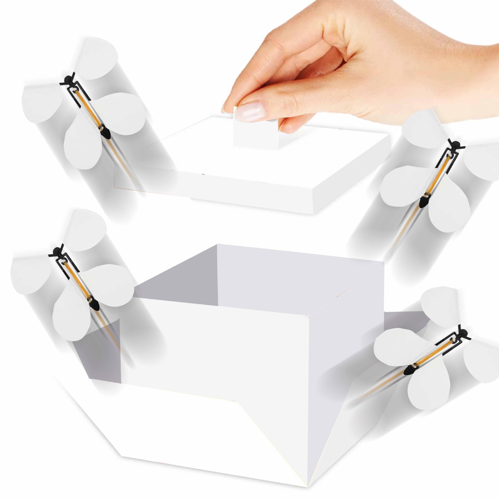 26 nueva explosión caja de regalo sorpresa caja de mariposa de vuelo fiesta de cumpleaños ceremonia de graduación de Año Nuevo decoración de caja de regalo