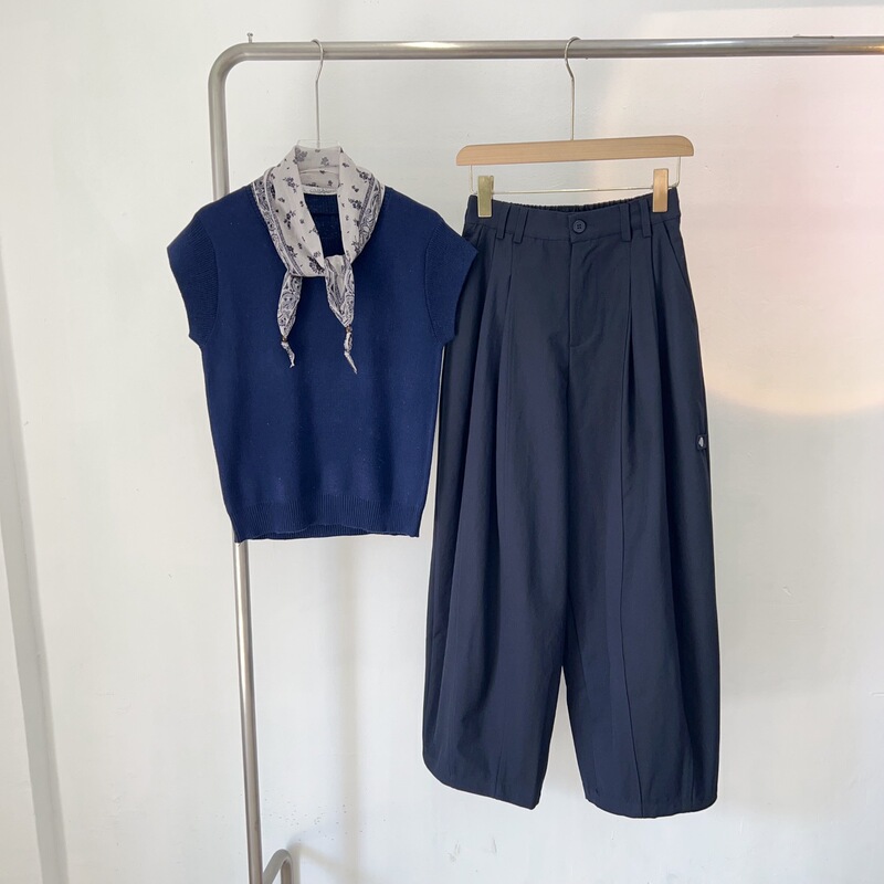 Yc9102 Fine Wool! 2026 New Korean Style Apm Small Cardigan Knitwear with Silk Scarf, Non-Returnable and Non-Exchangeable