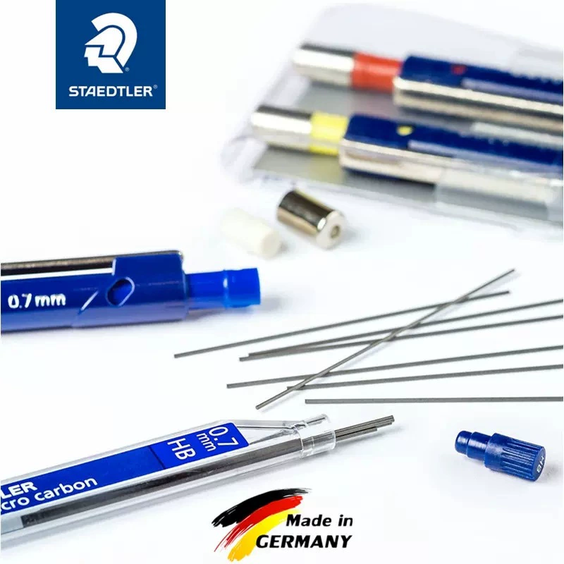 Германия Staedtler 250 автоматический карандаш, замена стержня, 0.3 0.5 0.7 0.9 1.3 2 2.