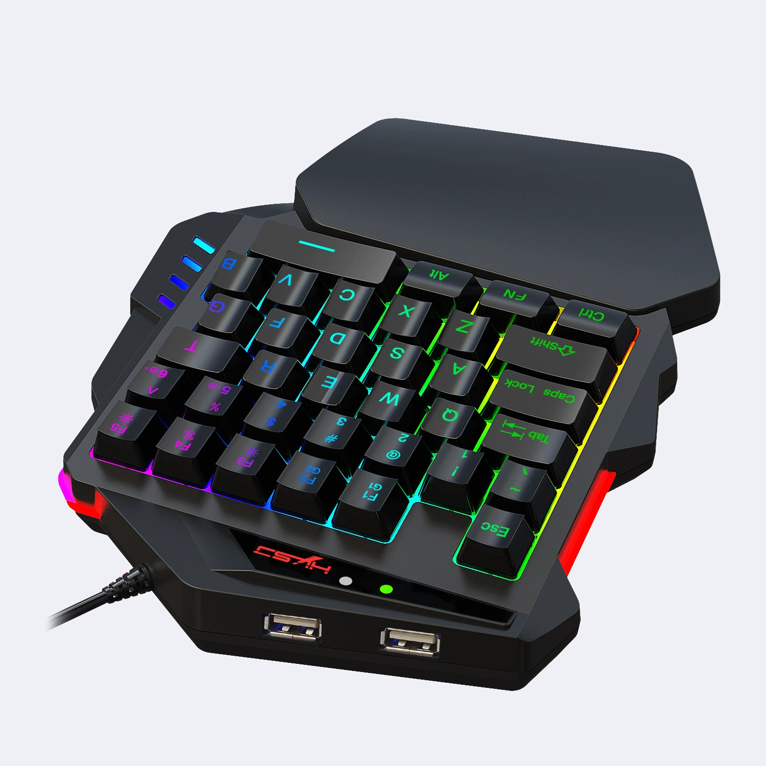 Игровая клавиатура V500 с односторонней подсветкой RGB, встроенный конвертер, поддерживает консоли PS3 PS4