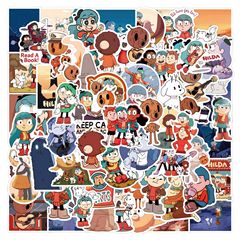 110 cartoon anime Hilda Hillda doodle stickers for luggage notebook waterproof decal wholesale