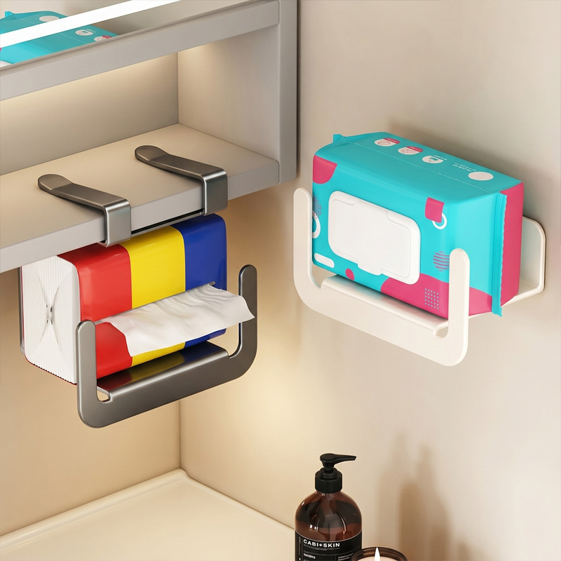 Mirror Cabinet U-Shaped Tissue Holder Bathroom Household Face Towel Storage Rack Creative No-Drill Hanging Wet Tissue Holder Mirror Cabinet U-Shaped Tissue Holder Bathroom Household Face Towel Storage Rack Creative No-Drill Hanging Wet Tissue Holder