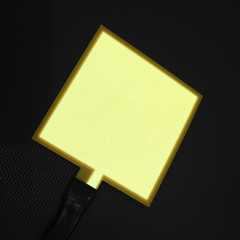 Backlight Sheet Ultra-Thin – Other Cold light sheet - 5cm5cm-yellow-with-battery-box-battery-not-included