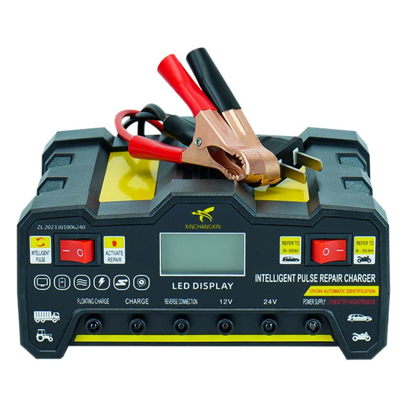 Автомобильное зарядное устройство 12V24V трансграничное интеллектуальное импульсное Ремонтное мотоциклетное быстрое зарядное устройство высокой мощности