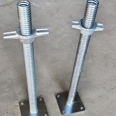 亜鉛メッキ調整ベース、建築サポート、中空ベース、調整可能な足場、ネジ式サポート、Uサポートを供給