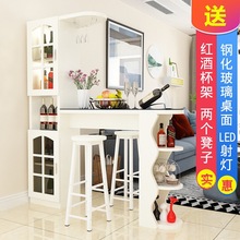 批发吧台桌家用靠墙隔断玄关酒柜简约现代客厅餐厅小户型高脚jω