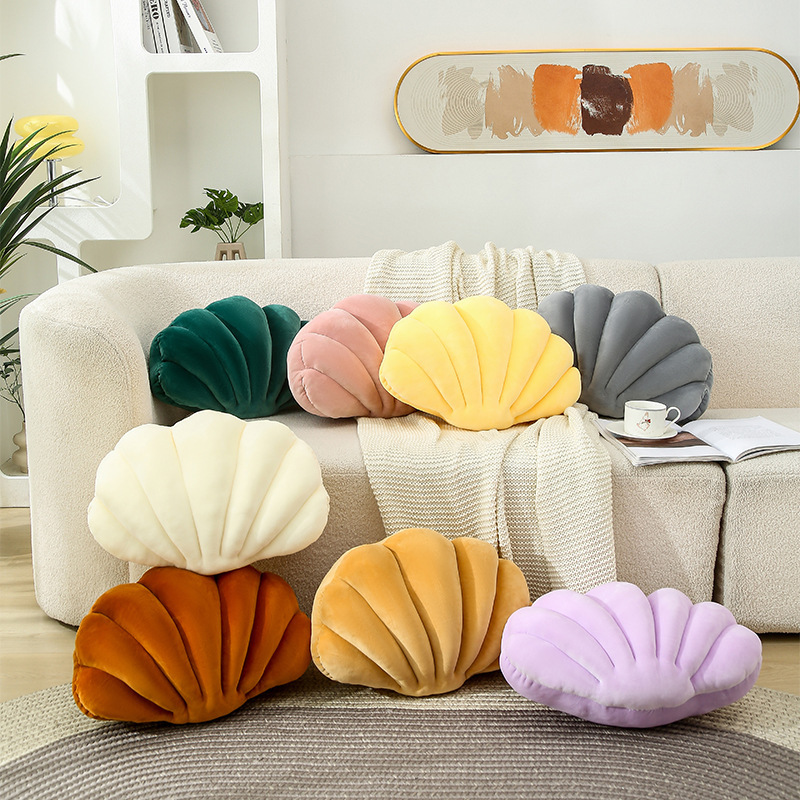 Home Decoration Creative Shell Pillow Office Car Sofa Bay Window Ornaments Backrest Spandex Shell Pillow