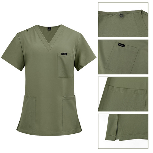 New Color Amazon Operating Room Short Sleeve Scrub Women's Skin Management Nurse Uniform Surgeon Isolation Wear Workwear
