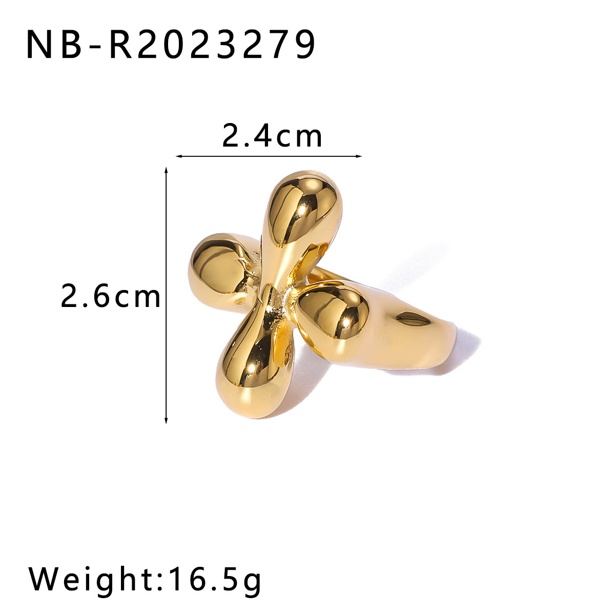 Holiday, Daily, Selfie Occasion Wholesale Jewelry Casual Elegant Lady Starfish Titanium Steel Plating Open Rings